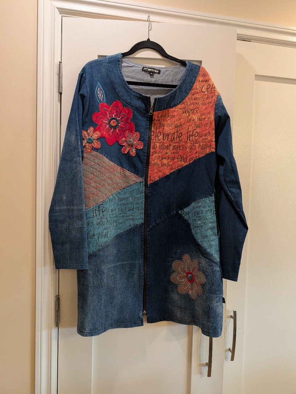 Leopards And Roses Tunic,XL